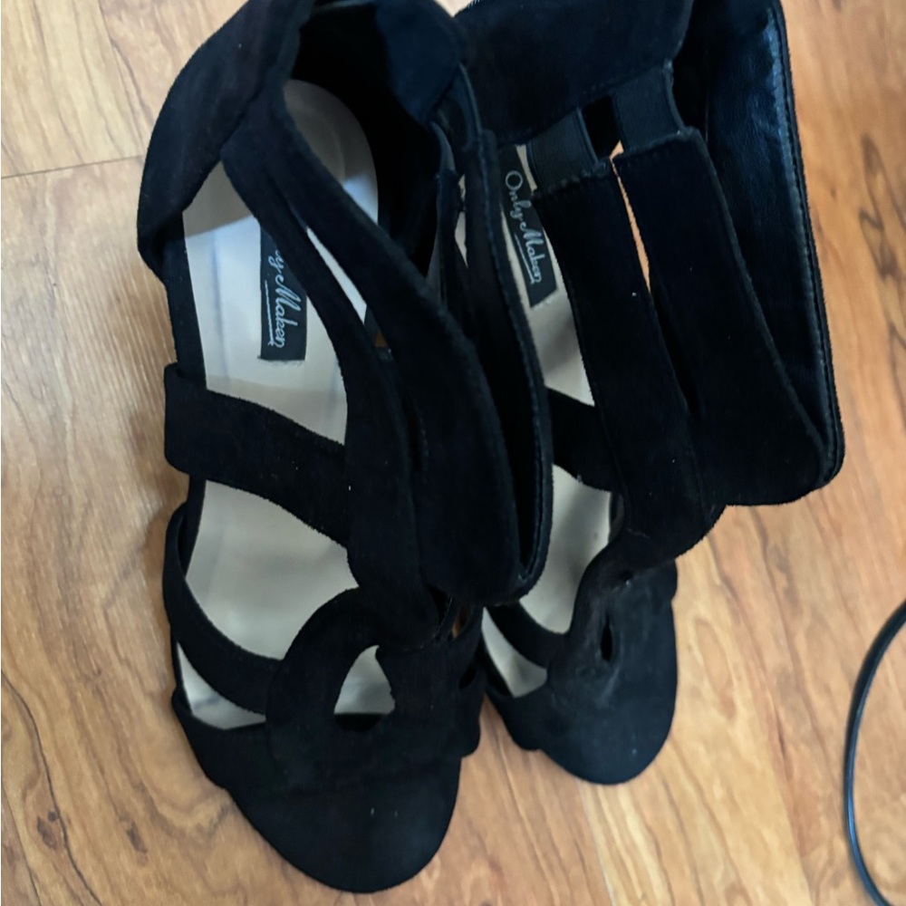 Only Makers Size 14 Gladiator Wedge Sandals